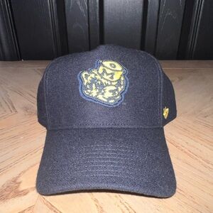 Navy Blue Baseball Cap with Yellow Logo